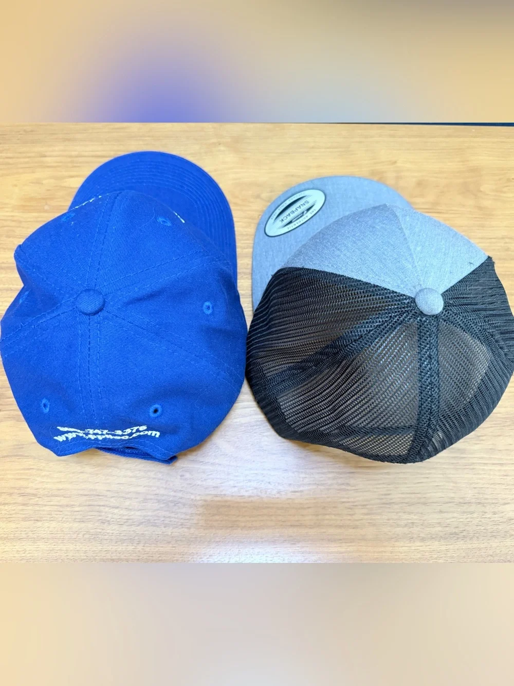 Lot of 2 Workwear Hats PPL Interstate Energy & Mr Rehab Yupoong Mesh Snapback